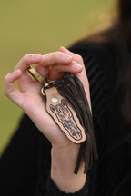 Horse – Genuine Tooled Leather Keychain
