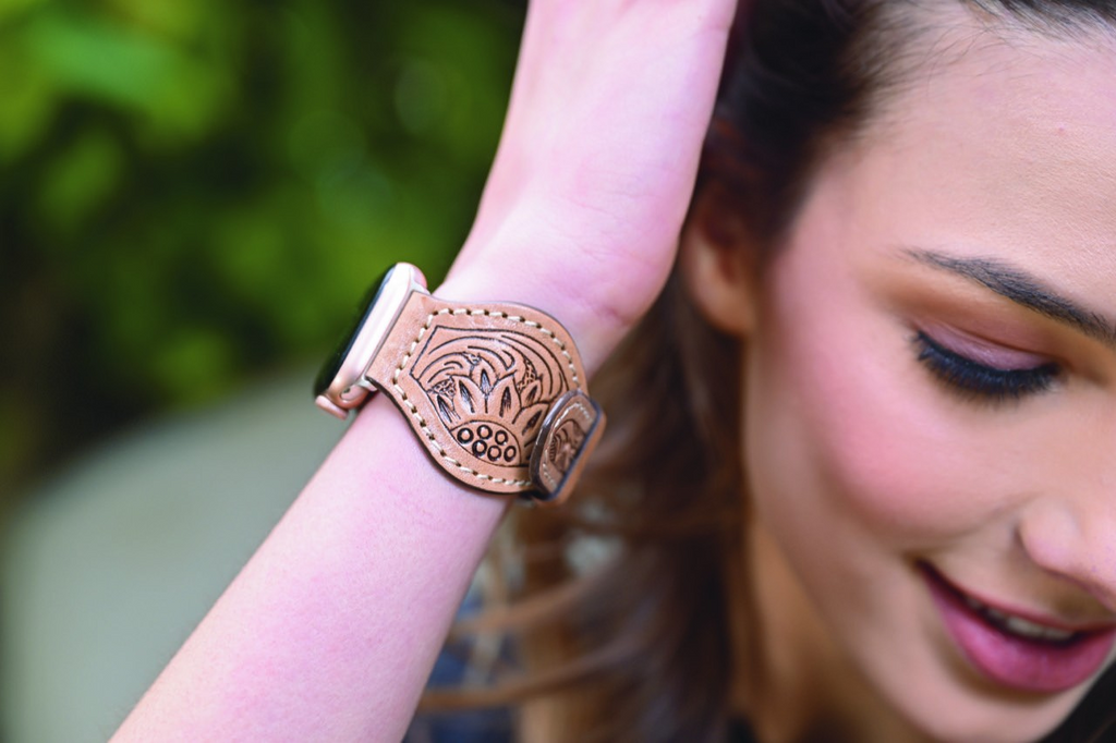 Apple Round Leather Watch Band