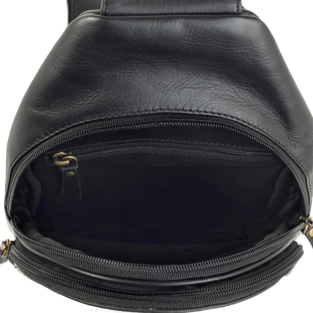 El Dirigir Mesa – Genuine Tooled Leather Backpack -