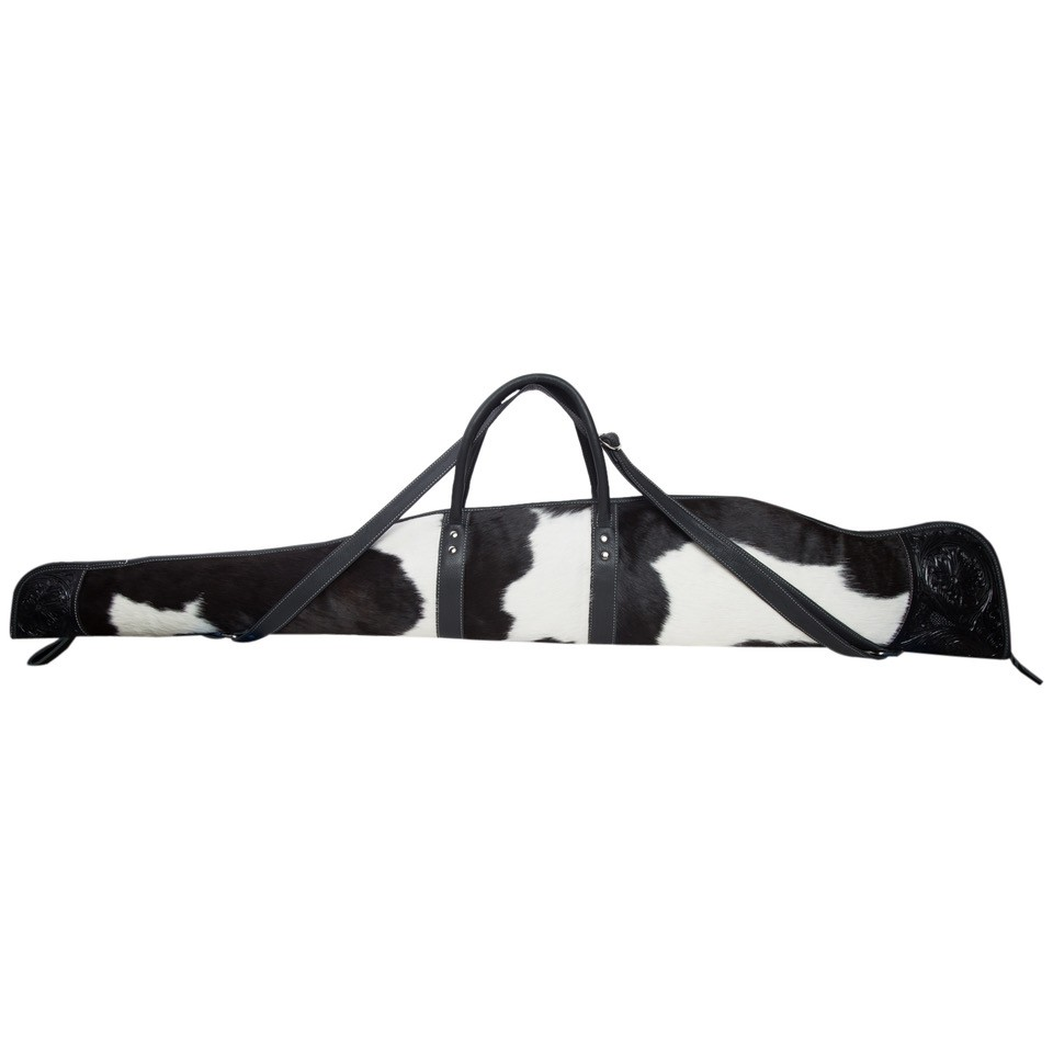 Rifle Gun Case - Genuine Cowhide and Tooled Leather