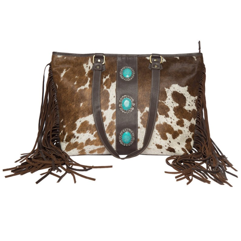 Elisa – Genuine Cowhide and Leather Tote Bag